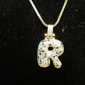 Initial Bling Necklace